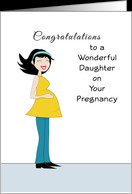 Congrats Expecting A Baby Girl Congratulations greeting card