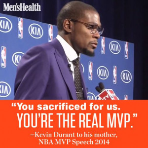 The greatest #MothersDay quote from #NBA great, Kevin Durant.