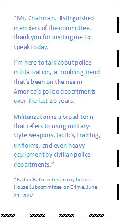 While the military’s mission is predicated on the use of force, Peel ...