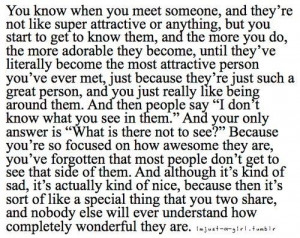 When you meet someone...