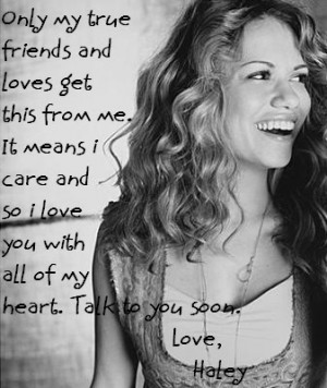Go Back > Gallery For > Haley James Scott Quotes
