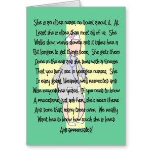 Nurse Older & Retiring---Appreciation Gifts Greeting Cards