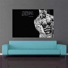 BODY BUILDING POSTER LIFT WEIGHTS MOTIVATIONAL UNOFFICIAL A1/A2 WALL ...