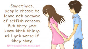 boy, broken, broken heart, cartoon, drawing, feeling, girl, goodbye ...