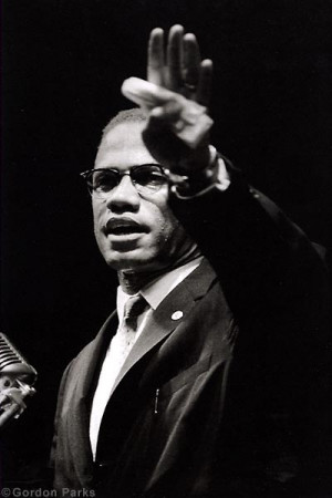 Malcolm X Addressing Black Muslim Family Rally in Chicago, 1963