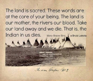 The land is sacred.....