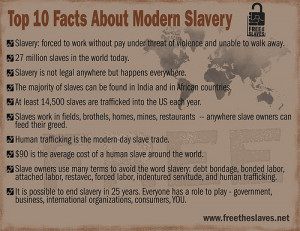 abbyjean:top 10 facts about modern day slavery