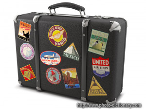 suitcase - photo/picture definition - suitcase word and phrase image