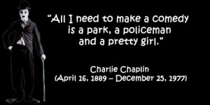 Charlie Chaplin with quote by tiram90