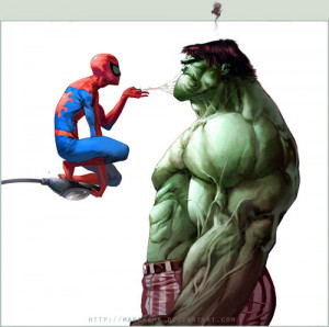 Dessin du Dimanche] SpiderMan vs Hulk