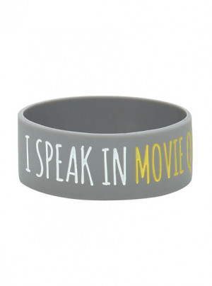 Speak In Movie Quotes & Song Lyrics Rubber Bracelet SKU : 10222787 $ ...