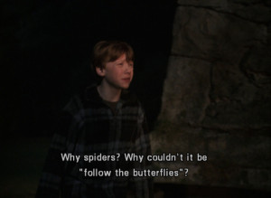 butterflies, fear, harry potter, qqqq, ron weasley, spiders