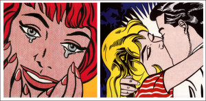 Roy Lichtenstein stealing images from True Romance comics)