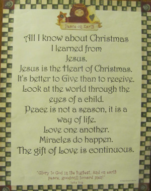Christmas Thoughts For Our