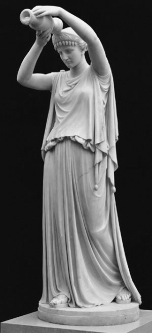 Antigone verse de l'eau sur le corps de Polynice