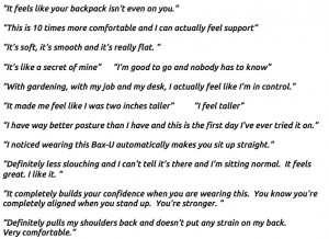 Posture Support Customer Quotes
