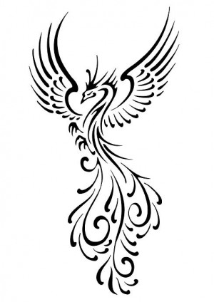 Beautiful phoenix tattoo s design for girl