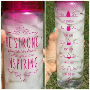 water bottle motivation fitness inspiration mug home accessory quote ...