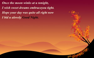 Good Night Quote Wallpaper Image