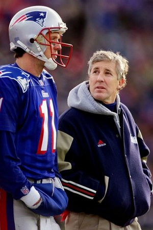 Pete Carroll and Drew Bledsoe were together for three seasons in New ...