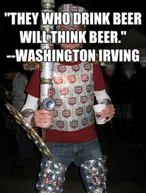 they who drink beer will think beer washington irving
