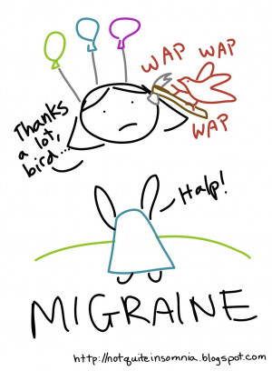The funny thing about my migraines is that they happen so infrequently ...