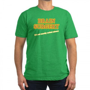 Brain Surgery Funny Men's Fitted T-Shirt dark by CafePress