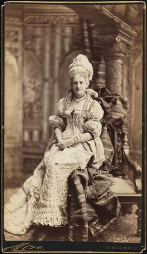 Mrs. Elliot F. Shepard (neé Margaret Louisa Vanderbilt) costumed for ...