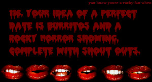 Rocky horror picture show shout outs movie script