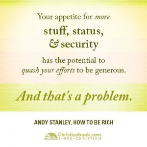 Andy Stanley, How to Be Rich