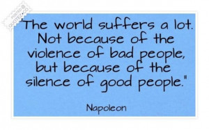 Silence of good people quote