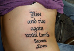Strength Quotes Tattoos ~ Strength Quote Tattoos | eyecatchingtattoos.