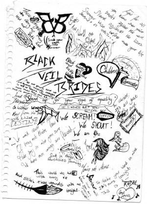 Black Veil Brides Song Lyrics Bvb lyrics collage by