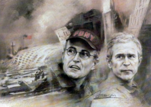 George W Bush 9/11 RUDY Poster WTC Print Fighter Poster
