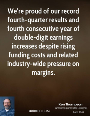 We're proud of our record fourth-quarter results and fourth ...