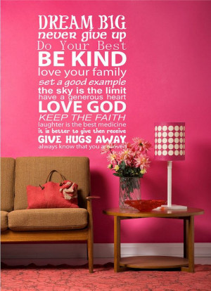 Wall Decal quote DREAM BIG Vinyl Wall Art by ModernWallDecal