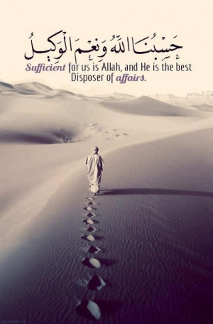 Sufficient for us is Allah.
