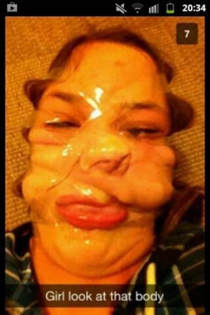 funny snapchat girl look at that body