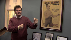 Ron Swanson and Overly Manly Man