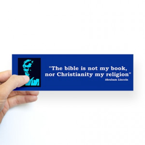 ... Eve Gifts > Adam And Eve Auto > Abraham Lincoln Quote Bumper Sticker
