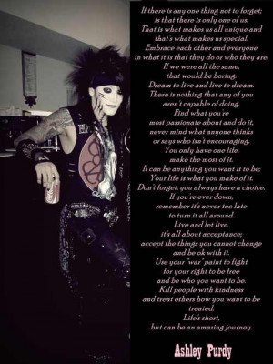 Black Veil Brides Ash quote