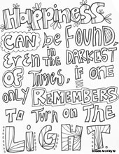 Doodle Art Alley Quotes Coloring Pages