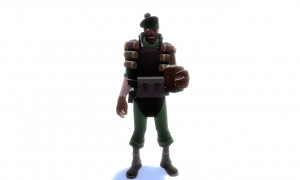 Appearance : Green Demoman holding Scottish Handshake and wearing a ...