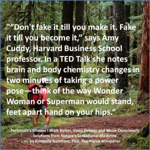 Amy Cuddy fake it till you make it Harvard business quote. Using ...