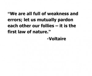 Voltaire quote on understanding and compassion