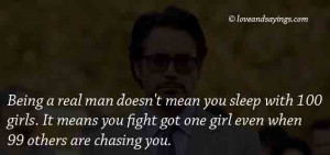 Being A Real man