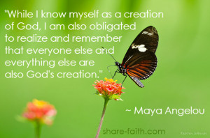 We are all God’s Creation