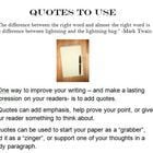 Students know they should use quotes in their writing, but often they ...