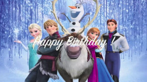 Funny Frozen Happy Birthday e-Card
