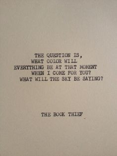 The book thief quote